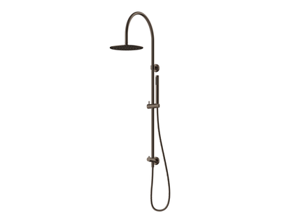 Maple Gooseneck Twin Shower II