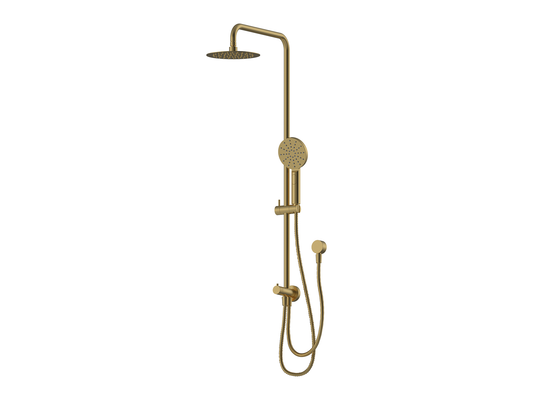 Maple 2 Hose Twin Shower Rail Brushed Gold