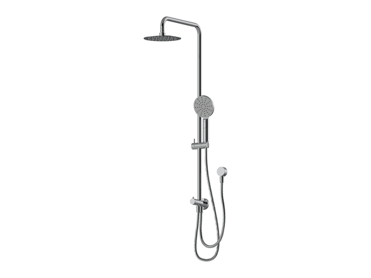 Maple 2 Hose Twin Shower Rail Chrome