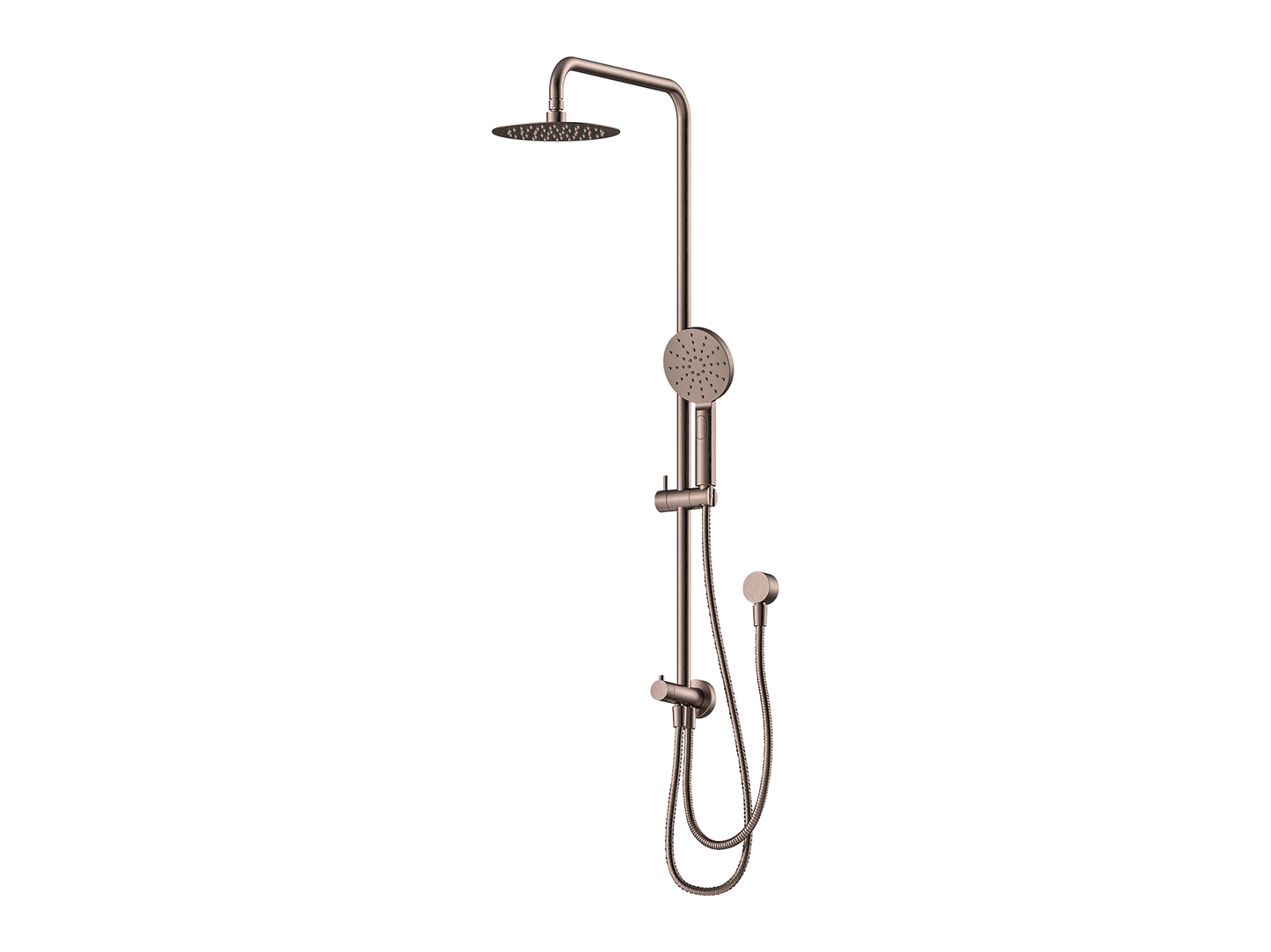 Maple 2 Hose Twin Shower Rail