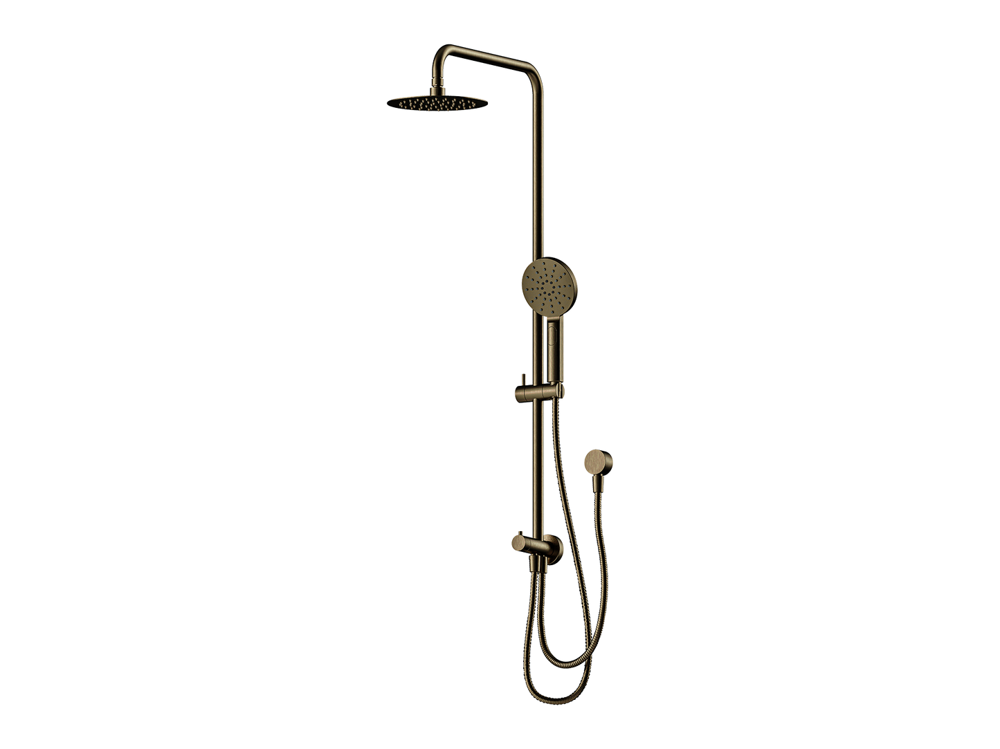 Maple 2 Hose Twin Shower Rail