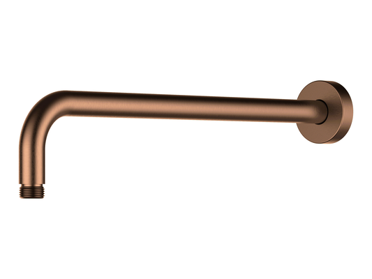 Maple 400mm Wall Arm Brushed Copper