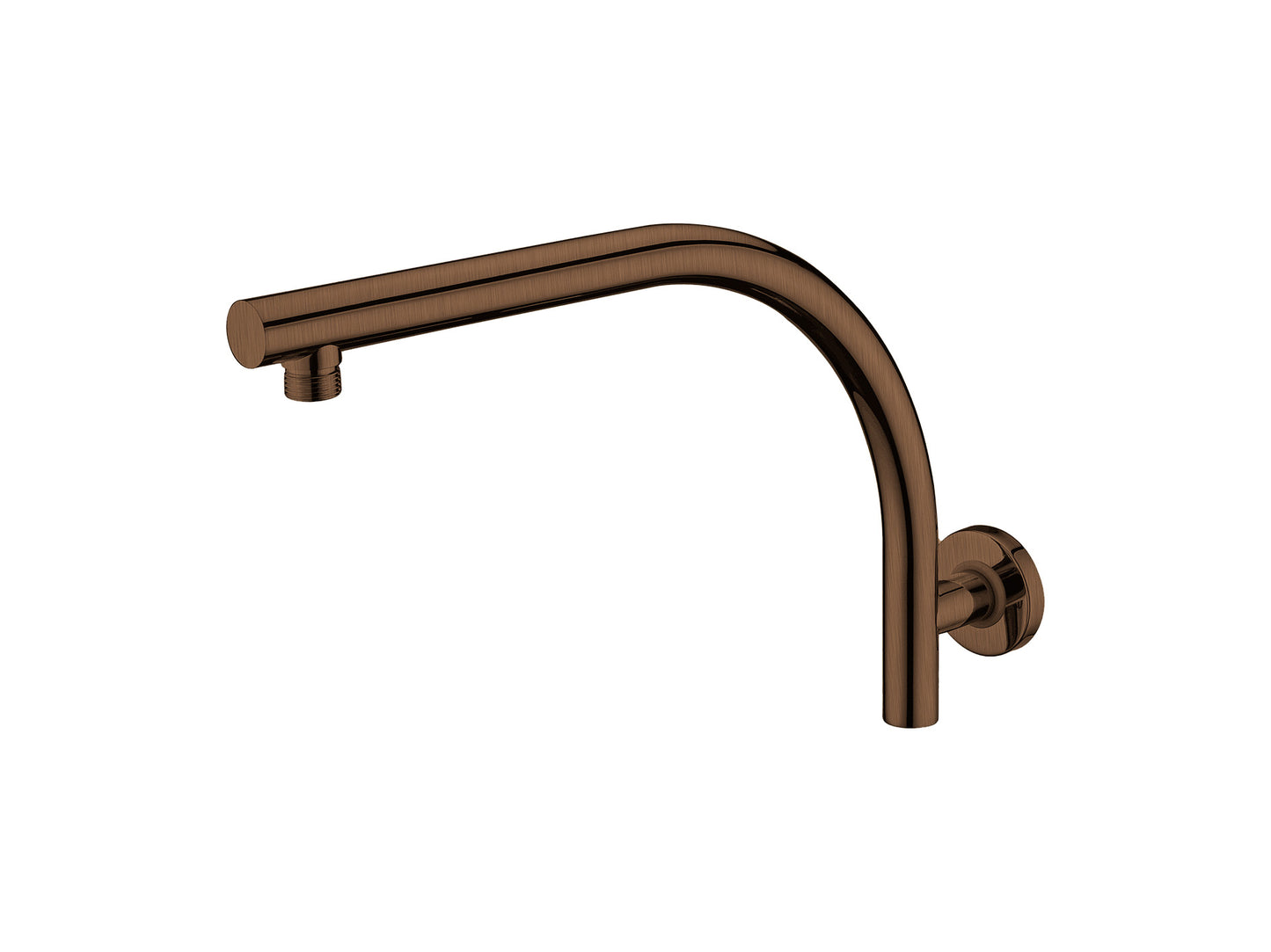 Maple High Rise Wall Arm Brushed Copper