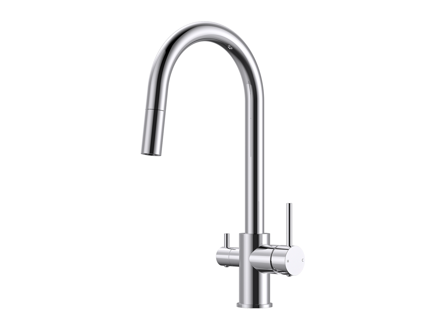 Maple 3-Way Pullout Gooseneck Filter Sink Mixer