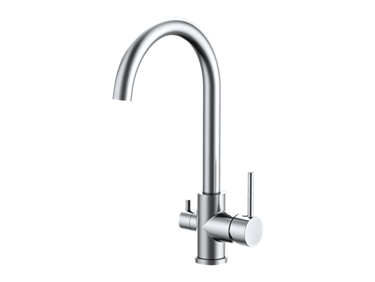 Maple 3-Way Gooseneck Filter Sink Mixer Chrome