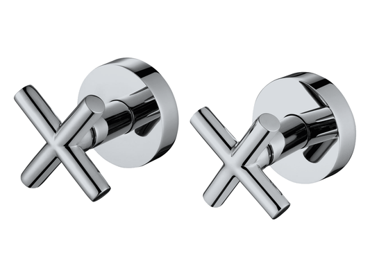 Maple Cross Jumper Valve Wall Top Assemblies Chrome