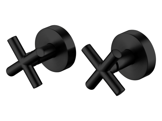 Maple Cross Jumper Valve Wall Top Assemblies Matte Black