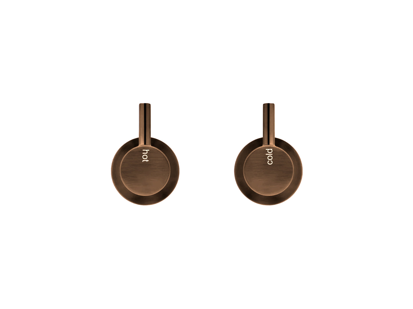 Maple Pin Lever 1/4 Turn Wall Top Assemblies Brushed Copper