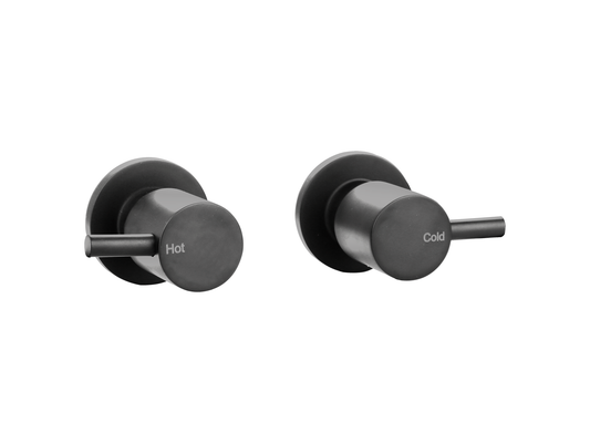Maple Pin Lever 1/4 Turn Wall Top Assemblies Gun Metal