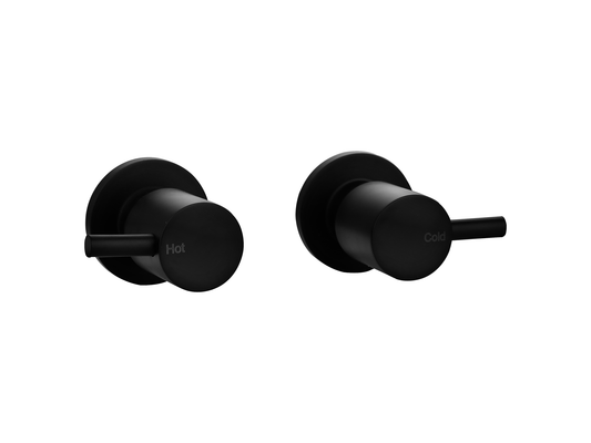 Maple Pin Lever 1/4 Turn Wall Top Assemblies Matte Black