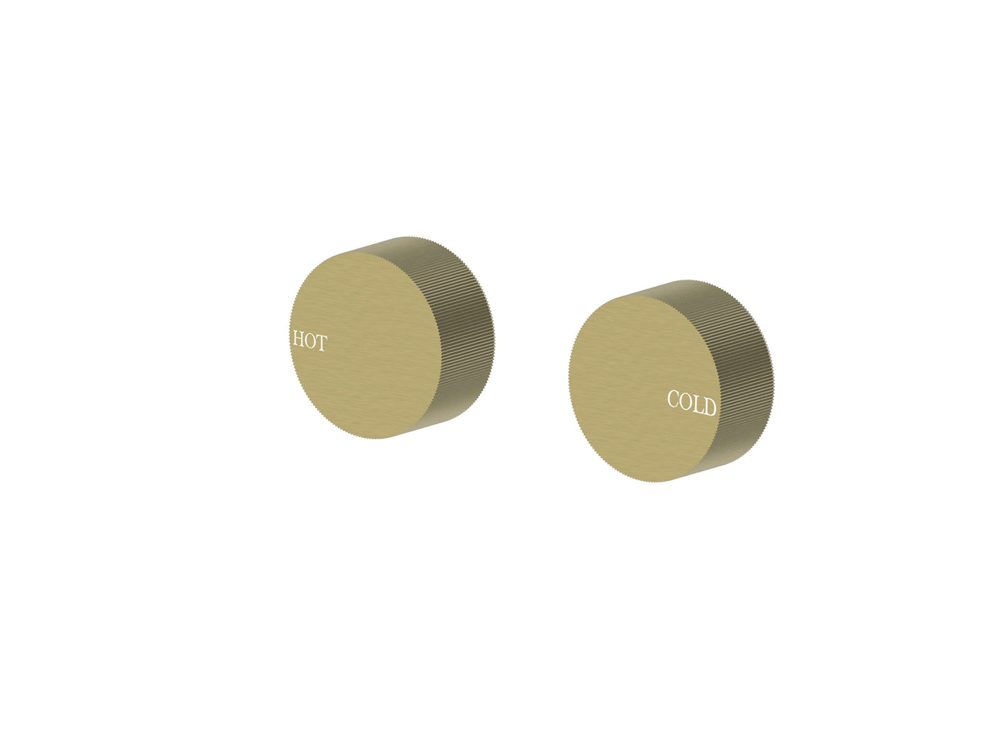 Maple Round 1/4 Turn Wall Top Assemblies Brushed Gold