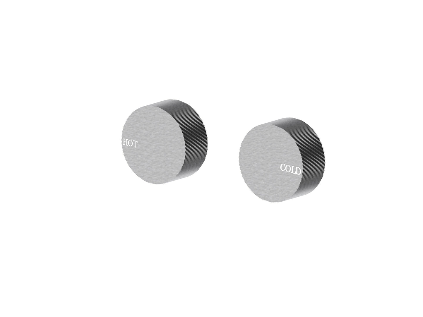 Maple Round 1/4 Turn Wall Top Assemblies Brushed Nickel