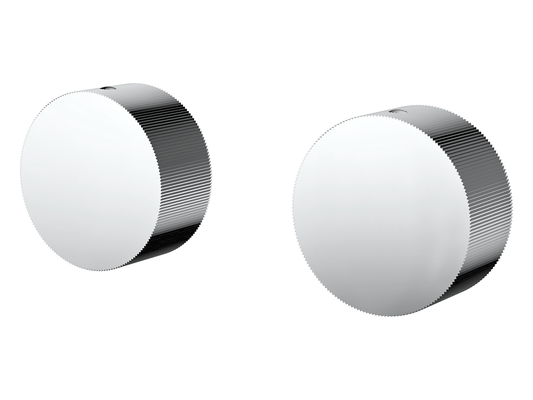 Maple Round 1/4 Turn Wall Top Assemblies Chrome
