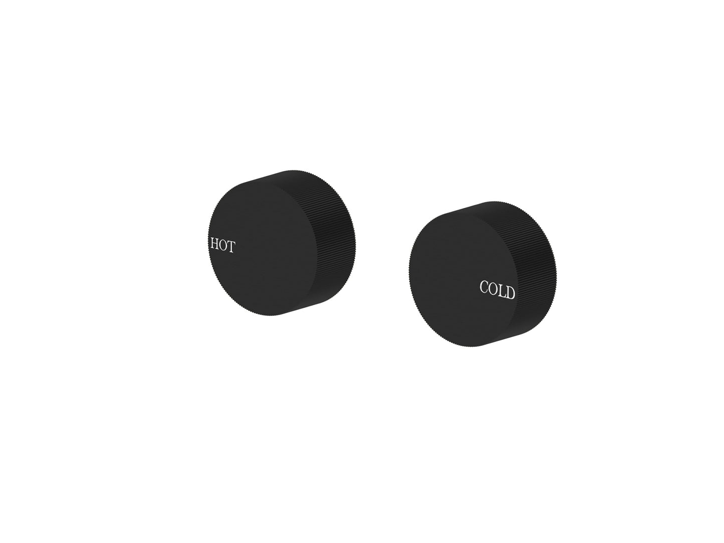 Maple Round 1/4 Turn Wall Top Assemblies Matte Black