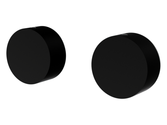 Maple Round 1/4 Turn Wall Top Assemblies Matte Black