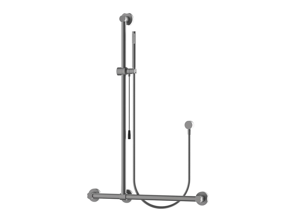 Poppy 32mm Care T-Bar Grab Rail & Shower Set