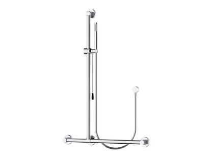 Poppy 32mm Care T-Bar Grab Rail & Shower Set