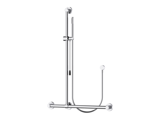 Poppy 32mm Care T-Bar Grab Rail & Shower Set