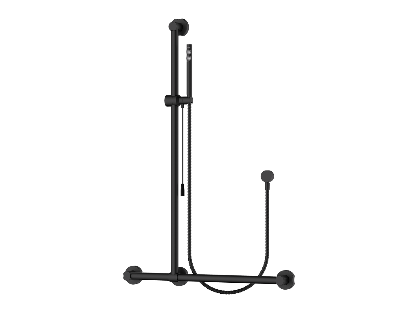 Poppy 32mm Care T-Bar Grab Rail & Shower Set