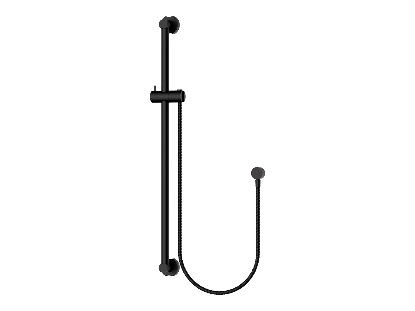 Poppy 32mm Care Shower Rail Matte Black (No Hand Shower)