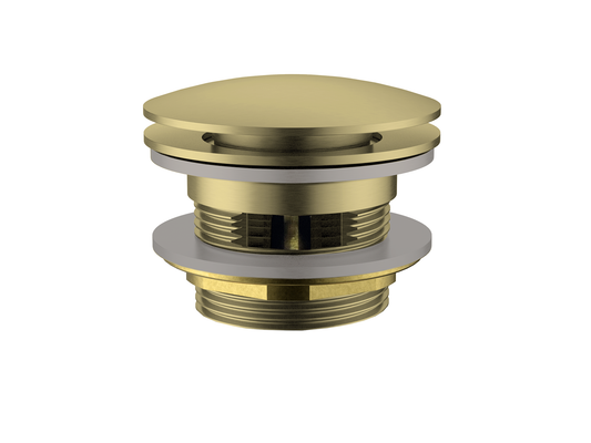 40mm Bath Pop-Up Overflow Mushroom Waste Brushed Gold