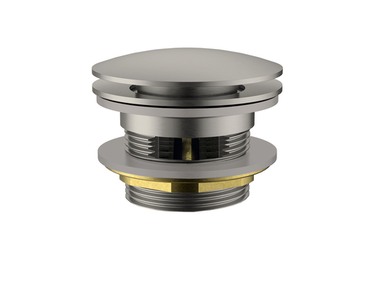 40mm Bath Pop-Up Overflow Mushroom Waste Brushed Nickel