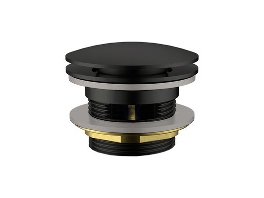 40mm Bath Pop-Up Overflow Mushroom Waste Matte Black