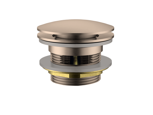 40mm Bath Pop-Up Overflow Mushroom Waste Rosé