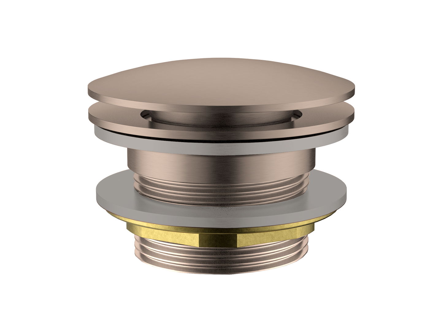 40mm Bath Pop-Up No Overflow Mushroom Waste Rosé