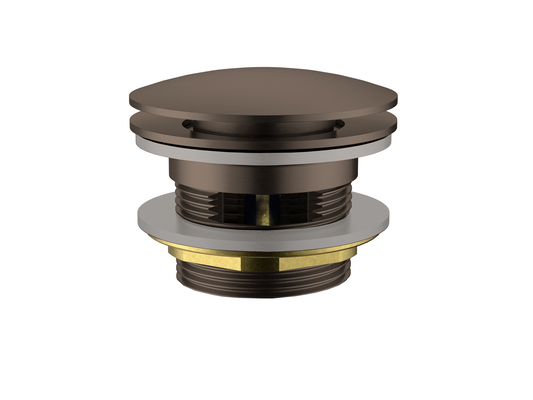 40mm Bath Pop-Up Overflow Mushroom Waste Vintage Brass