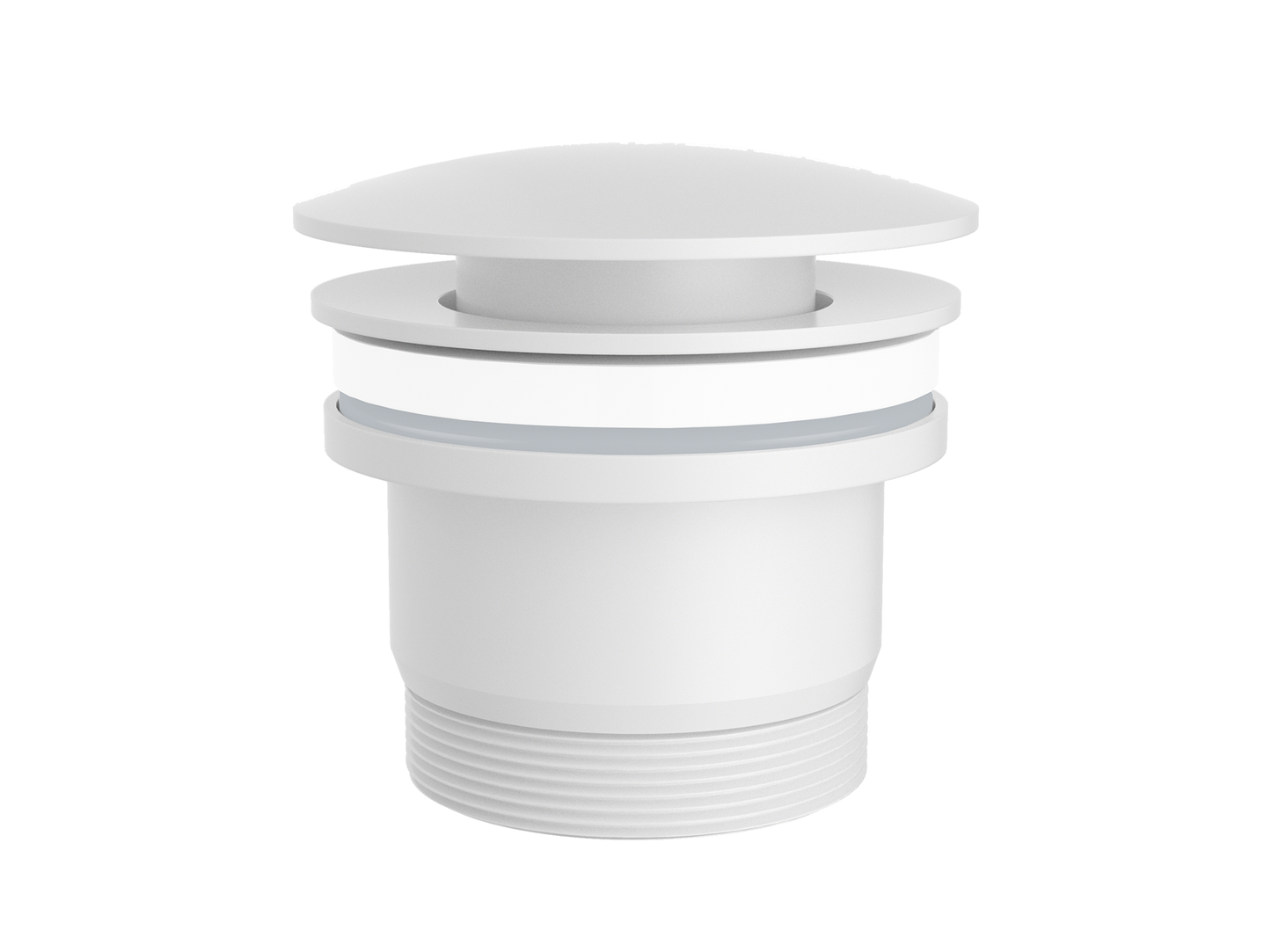 32/40mm Universal Pop-Up Mushroom Waste Matte White