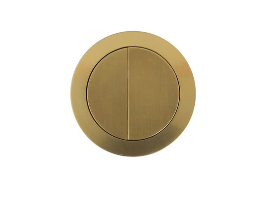 Round Dual Flush Cistern Button Brushed Gold