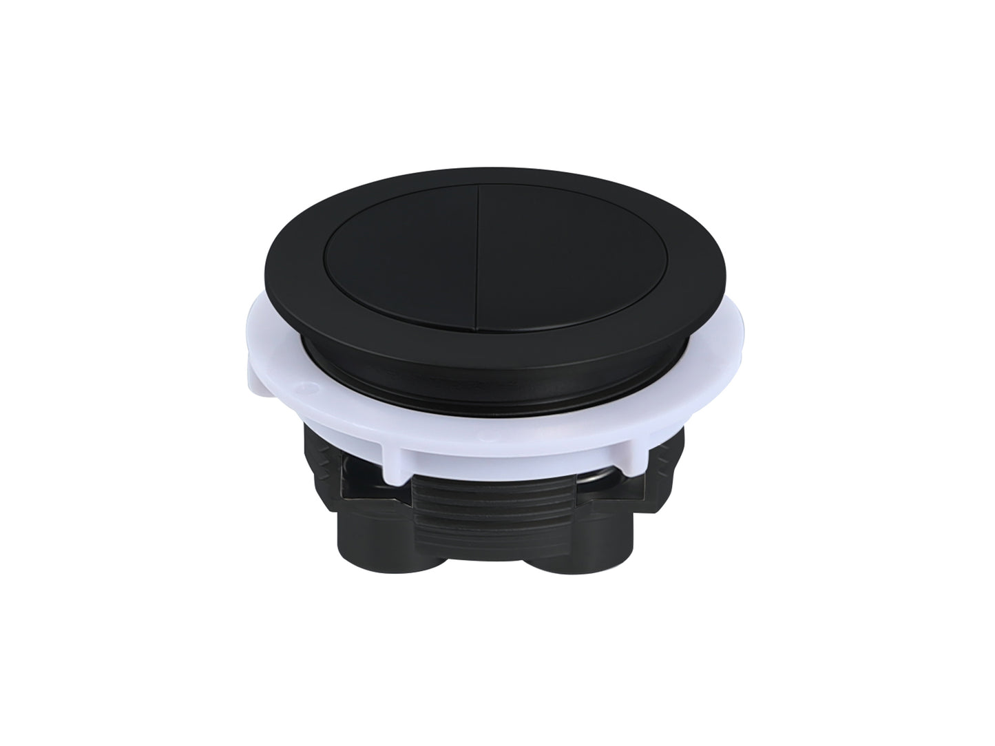 Round Dual Flush Cistern Button Matte Black