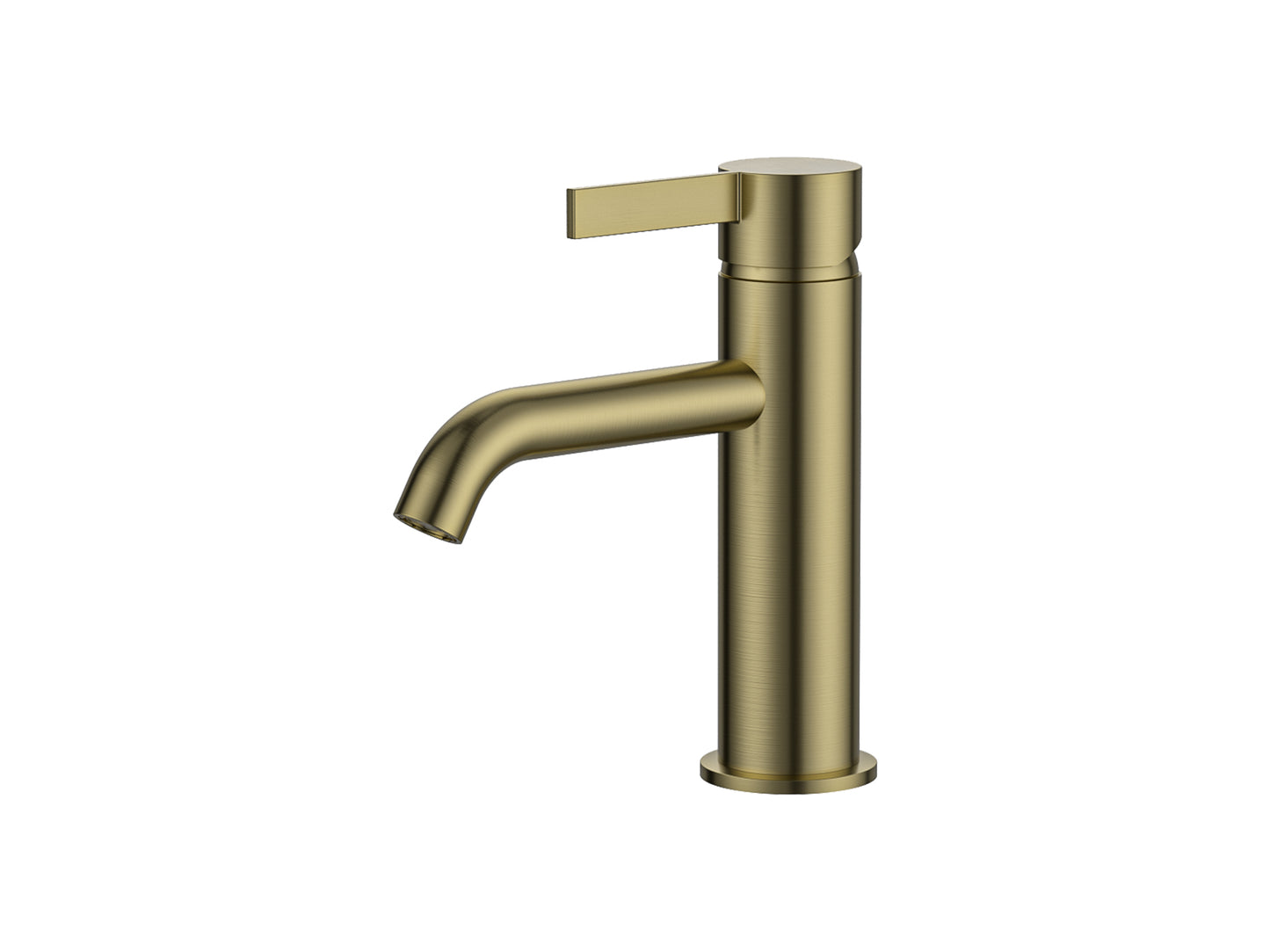 Sakura Basin Mixer Brushed Gold