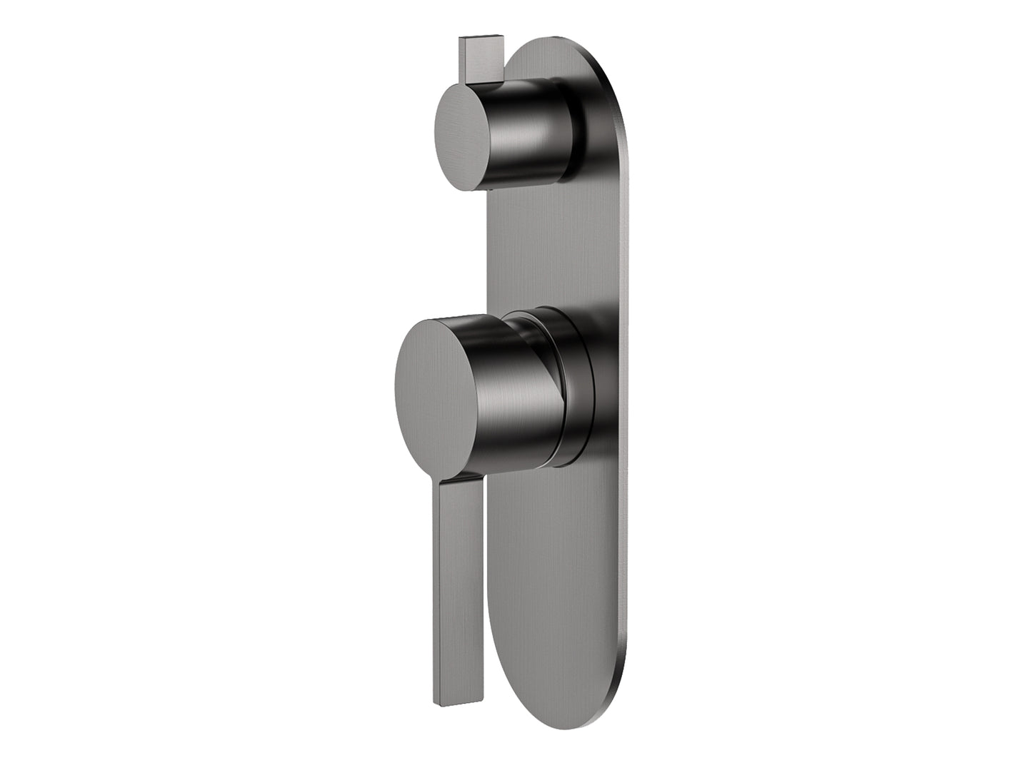 Sakura Wall Diverter Shower/Bath Mixer Brushed Nickel