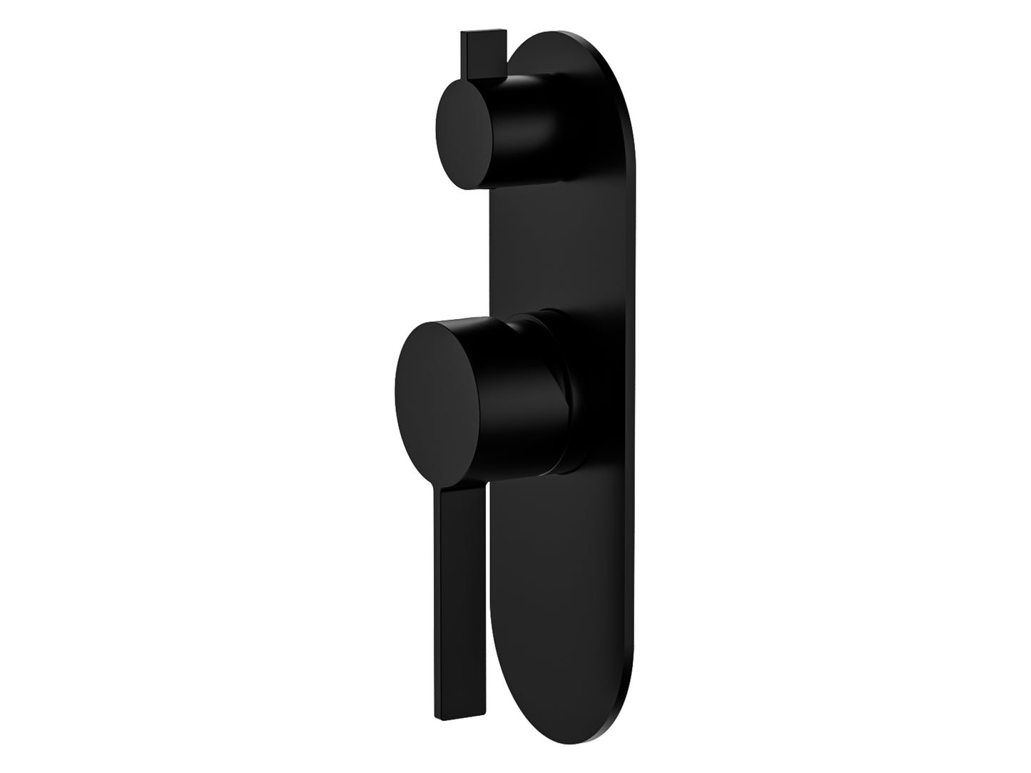 Sakura Wall Diverter Shower/Bath Mixer Matte Black