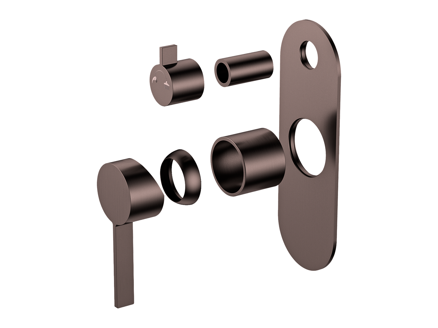 Sakura Wall Shower/Bath Diverter Mixer Trim Kit Only