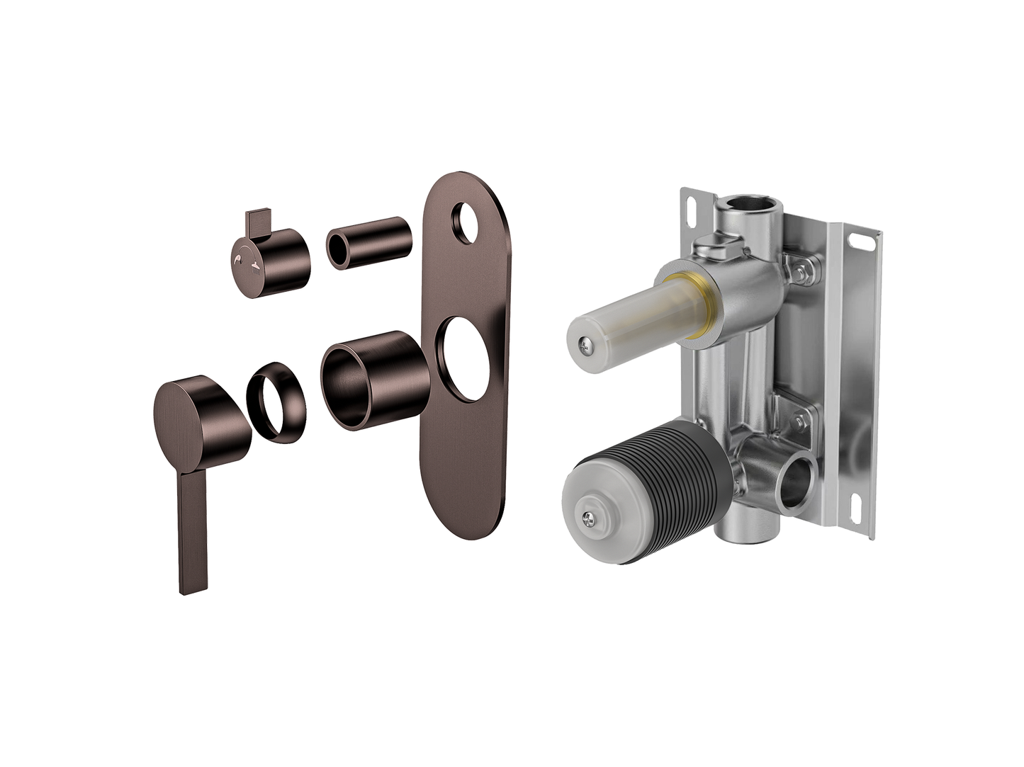 Sakura Wall Shower/Bath Diverter Mixer