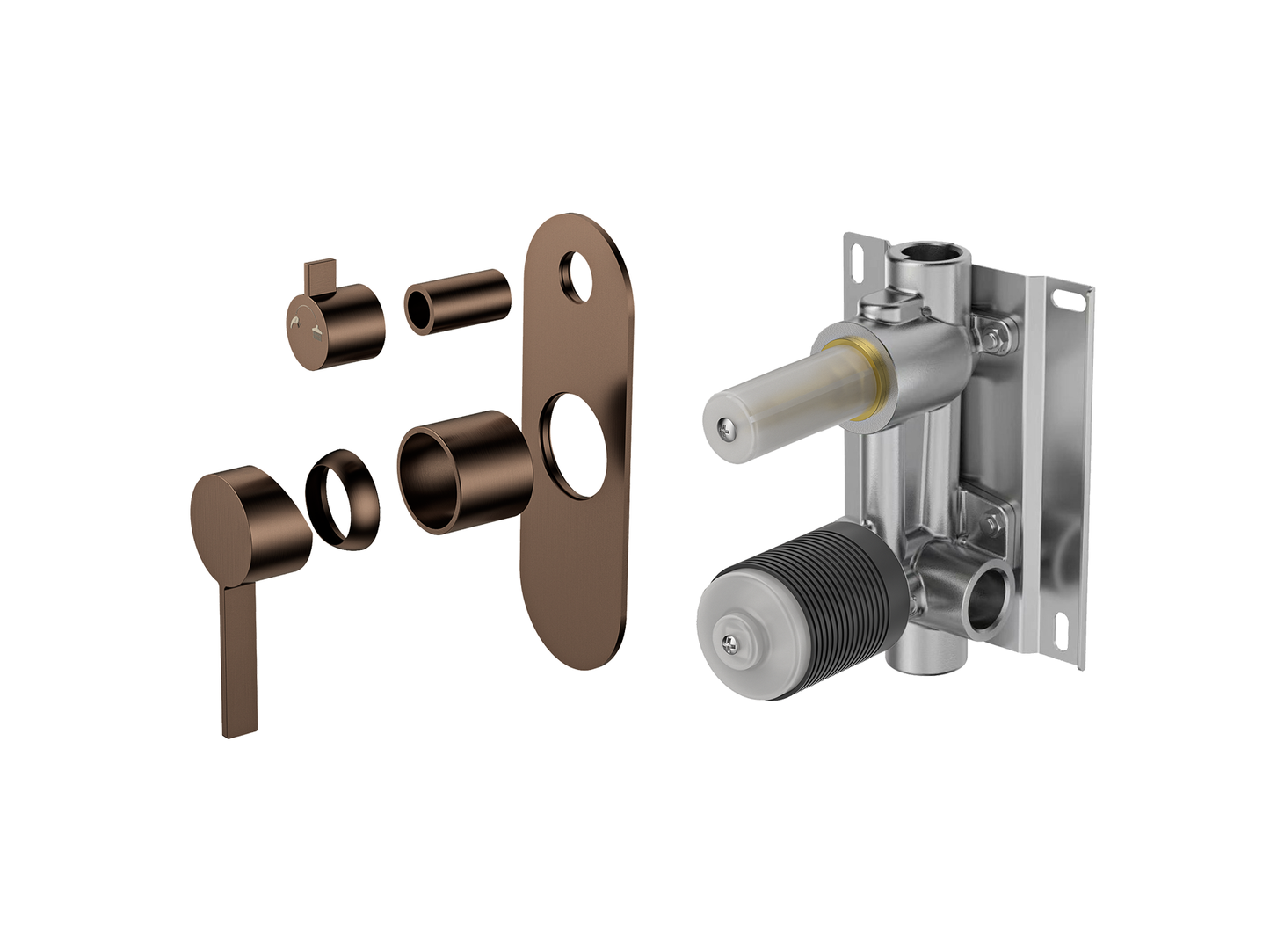 Sakura Wall Shower/Bath Diverter Mixer
