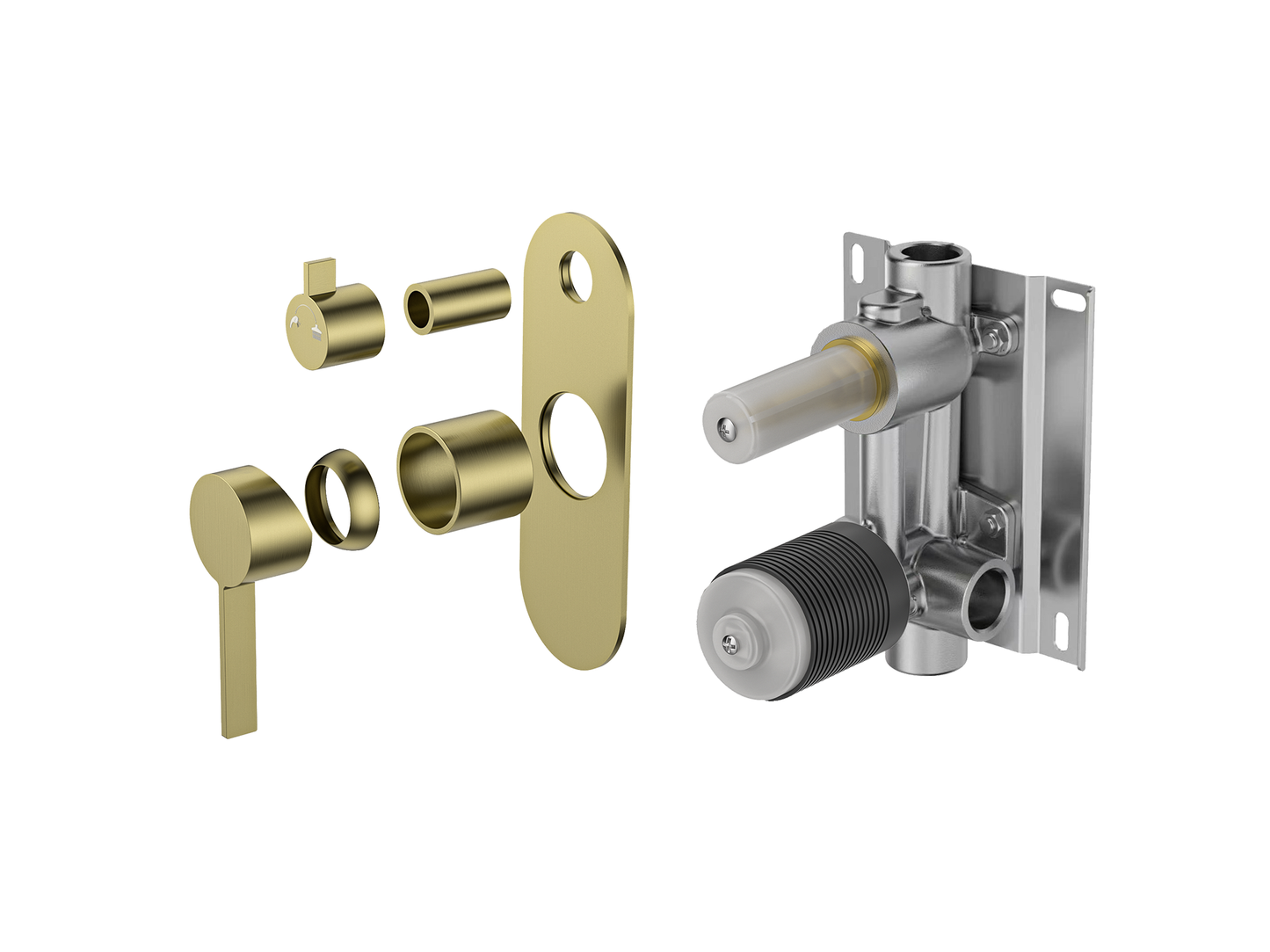 Sakura Wall Shower/Bath Diverter Mixer