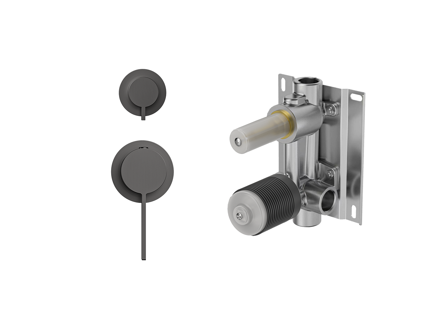 Sakura Wall Shower/Bath Diverter Mixer - Separate Plates