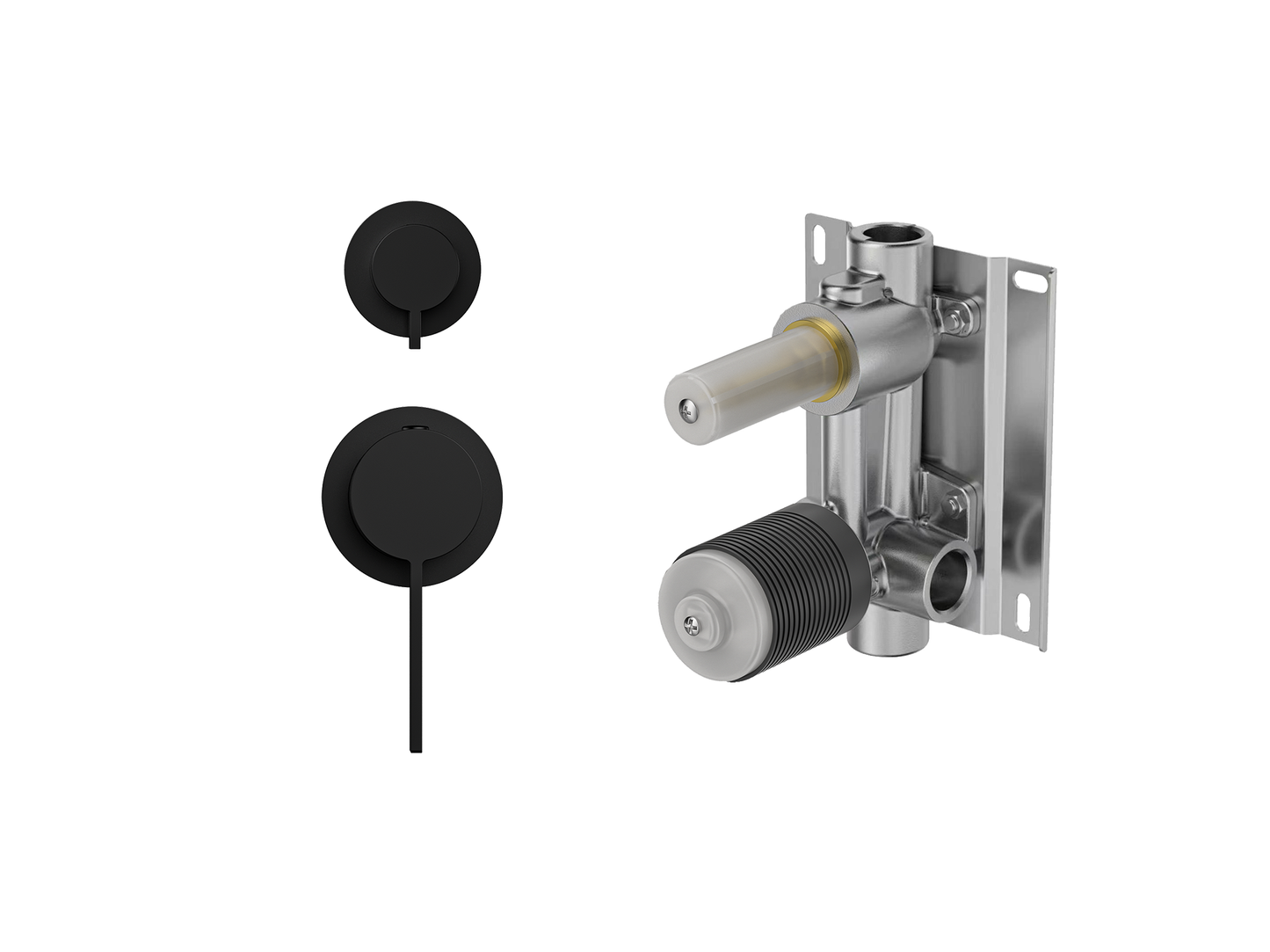 Sakura Wall Shower/Bath Diverter Mixer - Separate Plates