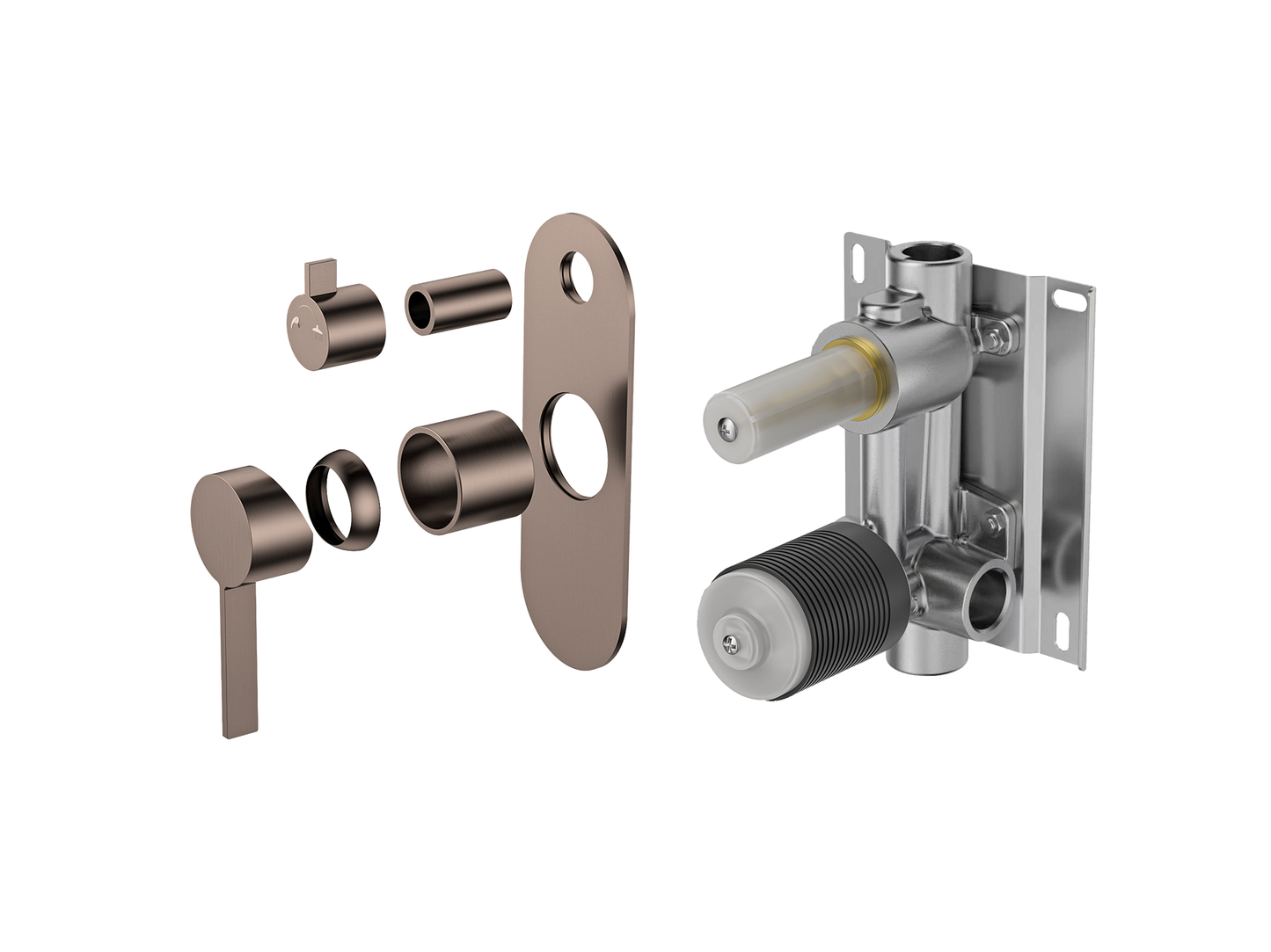 Sakura Wall Shower/Bath Diverter Mixer