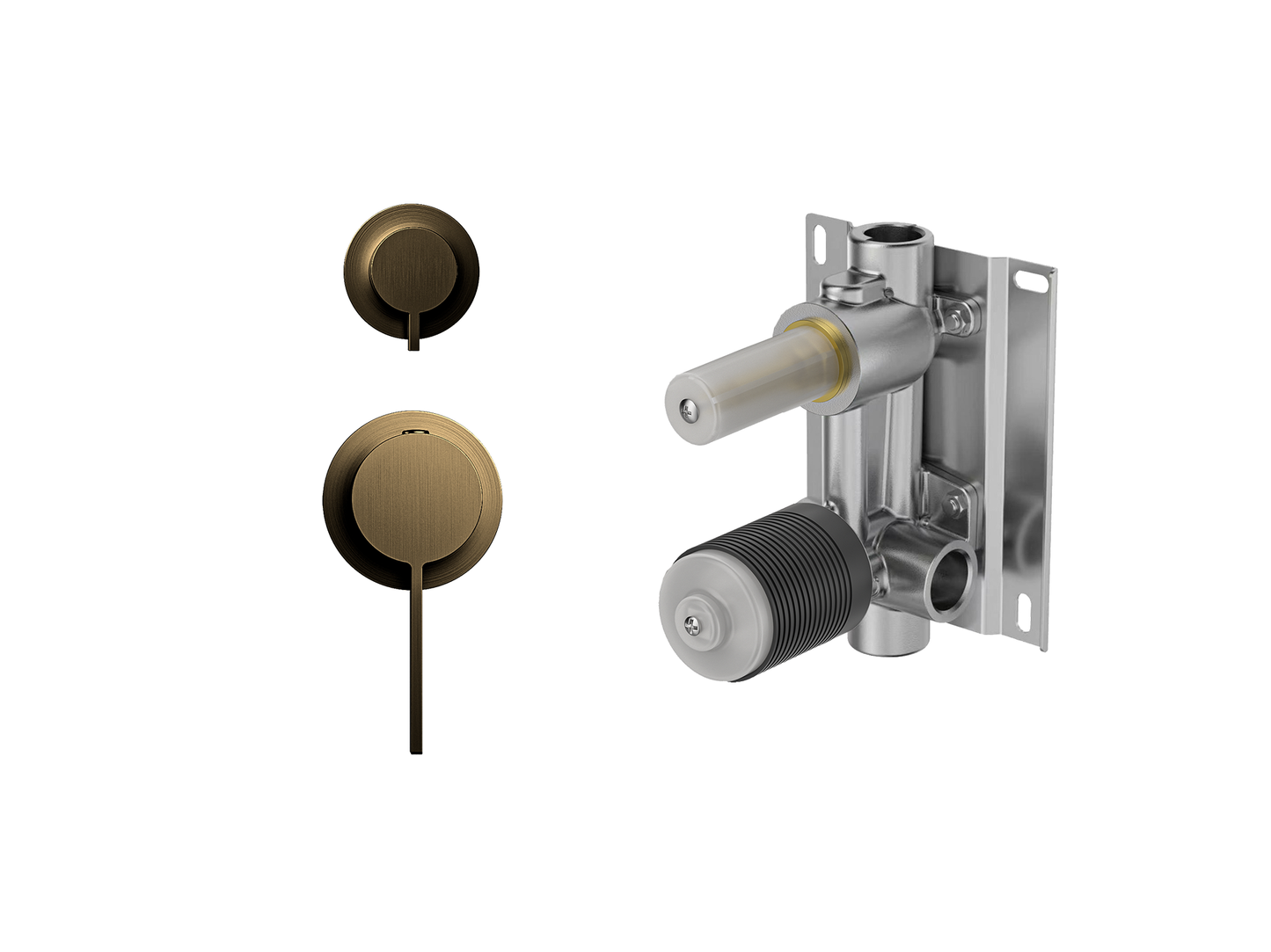 Sakura Wall Shower/Bath Diverter Mixer - Separate Plates