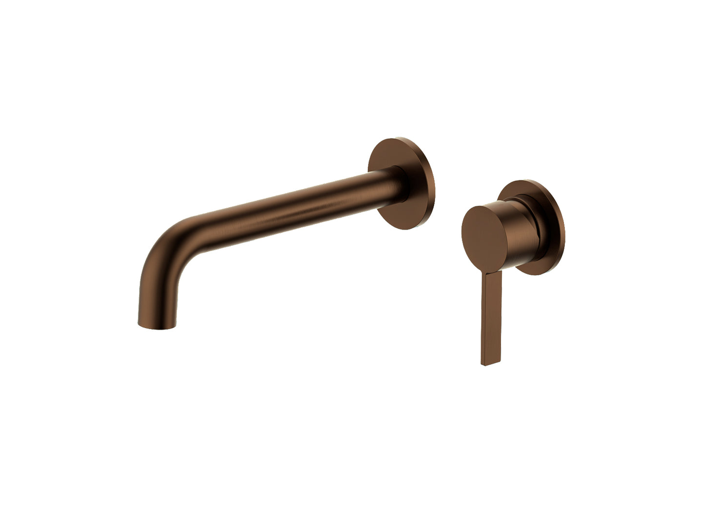 Sakura Wall Basin/Bath Mixer Brushed Copper