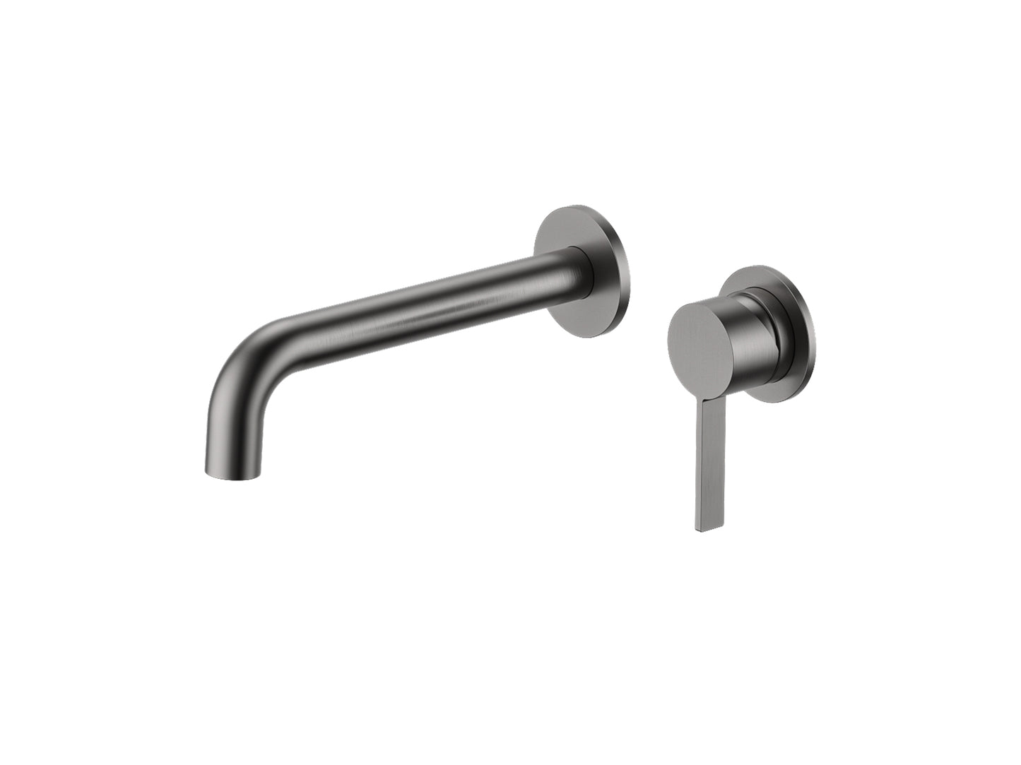 Sakura Wall Basin/Bath Mixer Brushed Nickel