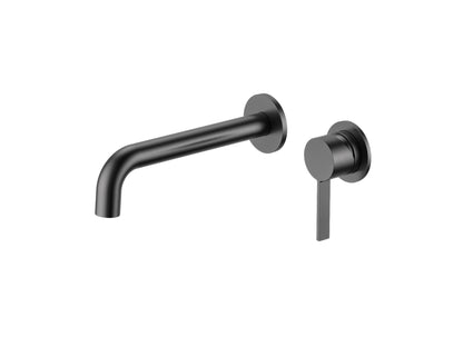 Sakura Wall Basin/Bath Mixer Gun Metal