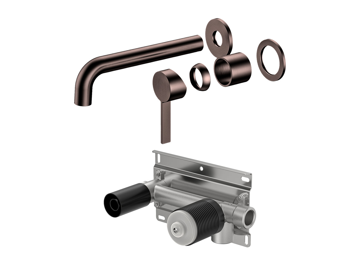 Sakura Wall Basin/Bath Mixer