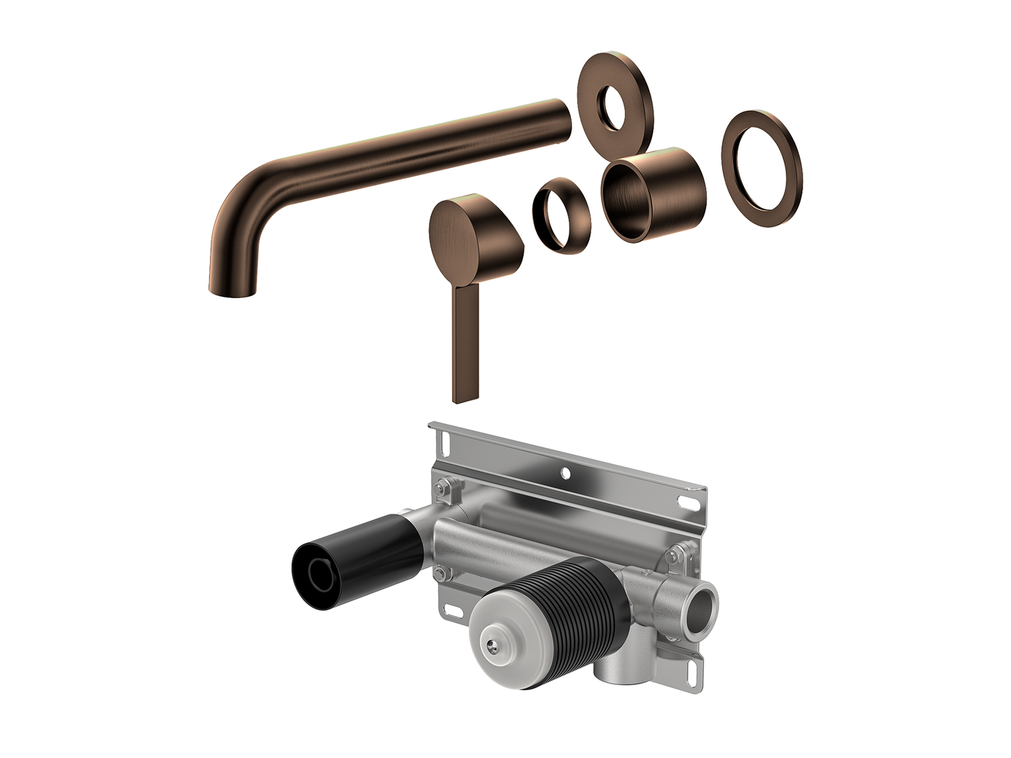 Sakura Wall Basin/Bath Mixer