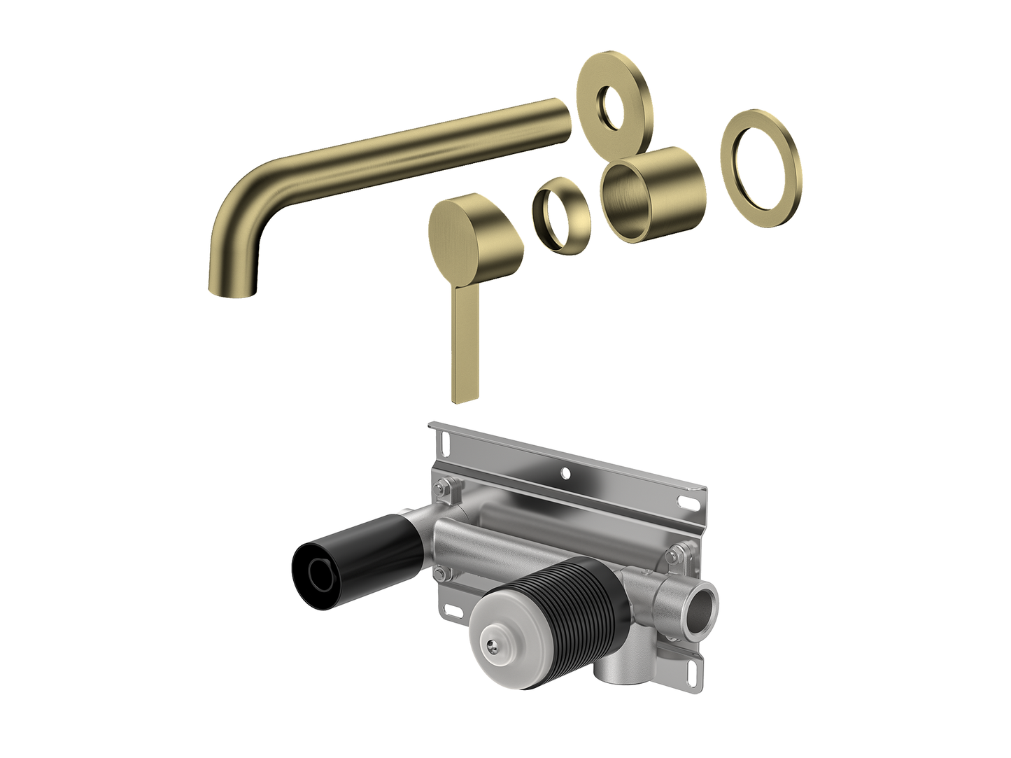 Sakura Wall Basin/Bath Mixer